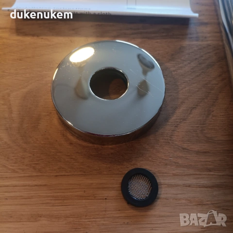 Таванно рамо за душ 30 см – кръгло, Brushed покритие, снимка 5 - Други стоки за дома - 53121366