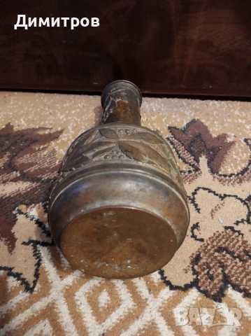 Бронзова ваза от края на 19 век, снимка 3 - Антикварни и старинни предмети - 54229864