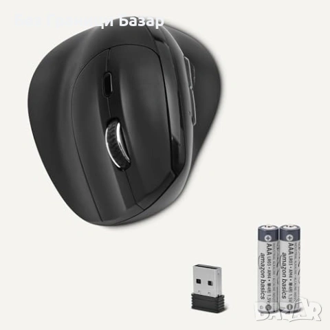 Нова Ергономична вертикална мишка 6 бутона 1000-2400 DPI за Windows, снимка 4 - Клавиатури и мишки - 53744477