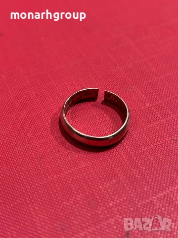 Златен пръстен 9К /сцепен/, снимка 4 - Пръстени - 53654393