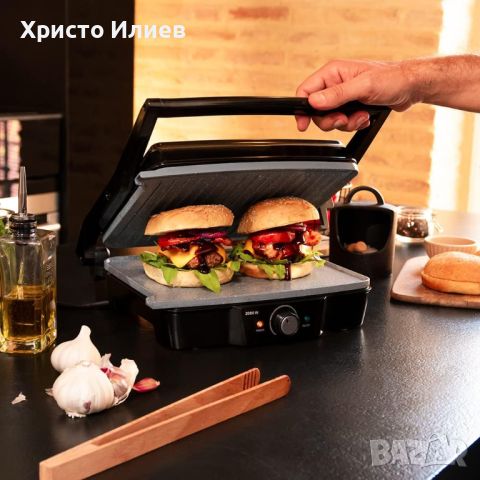 Електрическа Грил Скара Cecotec Rock n Grill 2000W с незалепващо покритие, снимка 2 - Скари - 45556733