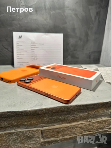 КАТО ЧИСТО НОВ Iphone 17 Pro Max Orange + 2г Гаранция, снимка 4 - Apple iPhone - 54281310
