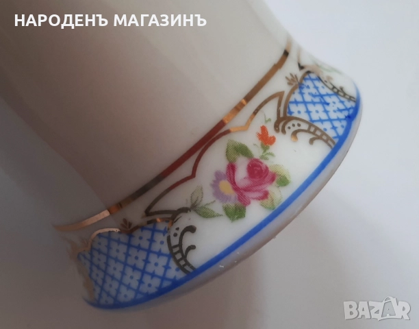 BELLE EPOQUE - НОВА италианска порцеланова ваза цветя порцелан кутия, снимка 14 - Други ценни предмети - 52877153