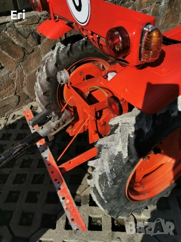 Мини трактор Hako 1963 г. – двигател JLO L252L, работещ, с ремарке и документи, снимка 3 - Селскостопанска техника - 53663810