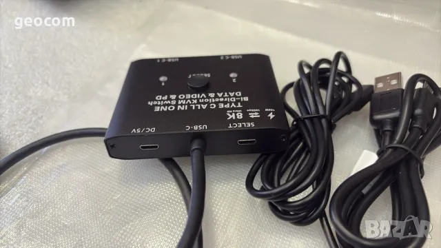 KCEVE C201 Type-C Switch 2in1 Bidirectional Switch (Нов,без кутия), снимка 4 - Суичове - 50067612
