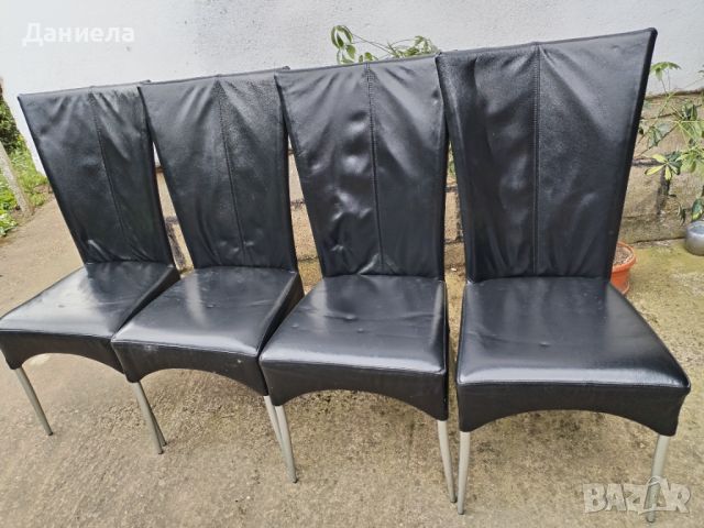 Столове естествена кожа , снимка 1 - Столове - 45189015