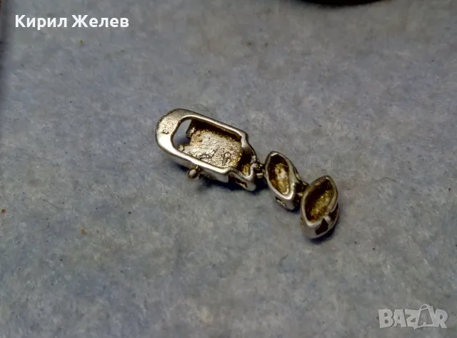 ЧАСТ от РЯДЪК МОДЕЛ СРЕБЪРНА ЗАКОПЧАЛКА със ЗВЕНА от ГРИВНАТА РОДИРАНО СРЕБРО 925 ПРОБА 48681, снимка 5 - Гривни - 49704793
