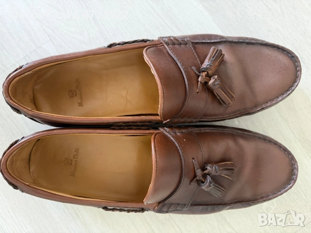 Мъжки кожени мокасини,Massimo Dutti