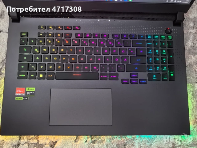Нов ASUS ROG Strix G17 17.3” QHD 240Hz, Ryzen 9 7845HX, RTX 4060, 16GB, снимка 13 - Лаптопи за игри - 53565457