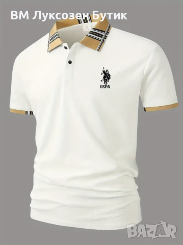 🖤 Мъжка тениска с яка поло – перфектният избор за модерния бизнесмен, снимка 1