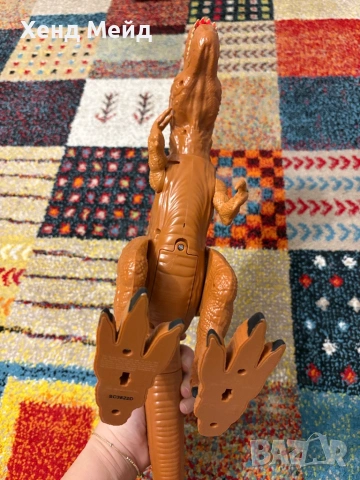 Интерактивна играчка Mighty Dinosaur със звуци и светлини от Dragon-i Toys, кафява, снимка 2 - Други - 53486388