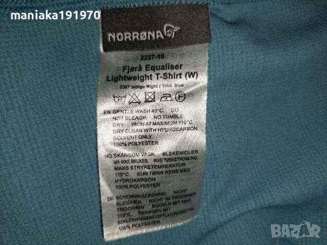 Norrona fjora equaliser lightweight T-Shirt (M) дамска тениска , снимка 8 - Тениски - 45521100