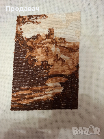 Гоблен " Кафявия замък", снимка 3 - Гоблени - 52360583