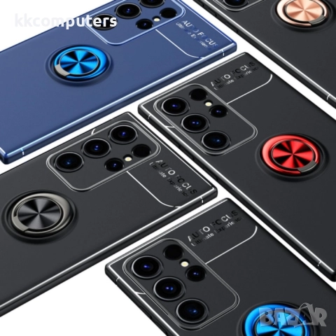 Samsung Galaxy S24 Ultra 5G Удароустойчив Ring Holder Калъф и Протектор, снимка 6 - Калъфи, кейсове - 52662167