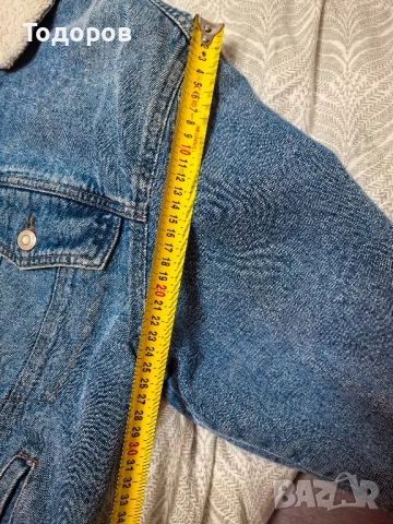 Дамско зимно дънково яке, снимка 3 - Якета - 51899801