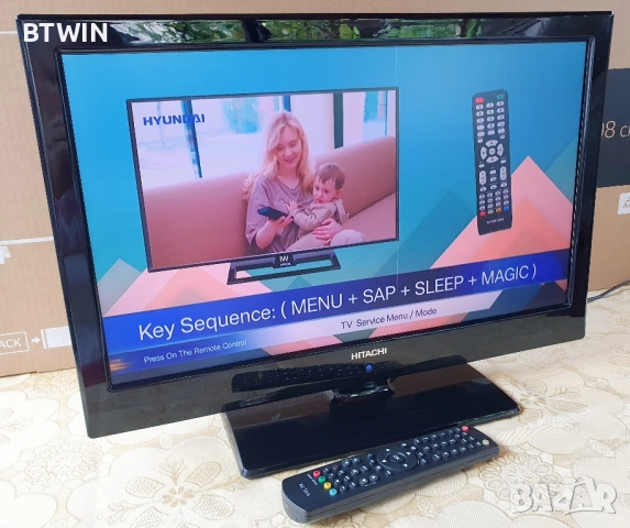 Телевизор - HITACHI 22 Inch - Full HD - LED - USB !, снимка 3 - Телевизори - 52302171