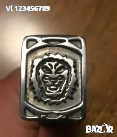 Ловен нож ЛЪВ (ЛЕВ) 110х220 мм - Ст 65х13, снимка 3 - Ножове - 52266360