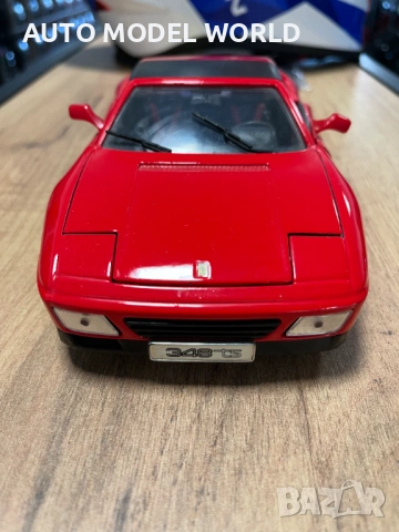BBUARGO колекционерски модел FERRARI 348 TS 1989 г. 1:18 мащаб, снимка 4 - Колекции - 53053218