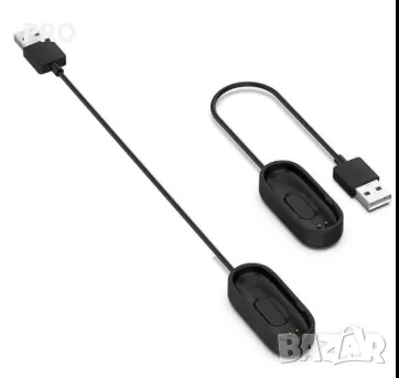 Зарядно за часовник ŁADOWARKA USB MI BAND / SMART BAND M4 BLACK / CZARNY, 20CM, снимка 2 - Смарт часовници - 49643013