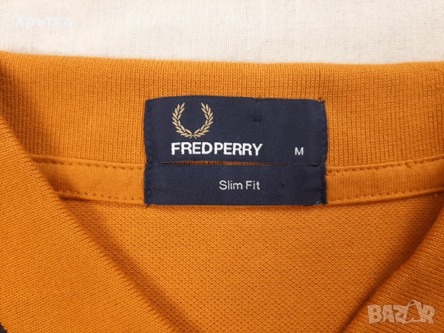 Fred Perry - Оригинална мъжка тениска с яка размер S, снимка 7 - Тениски - 53638184