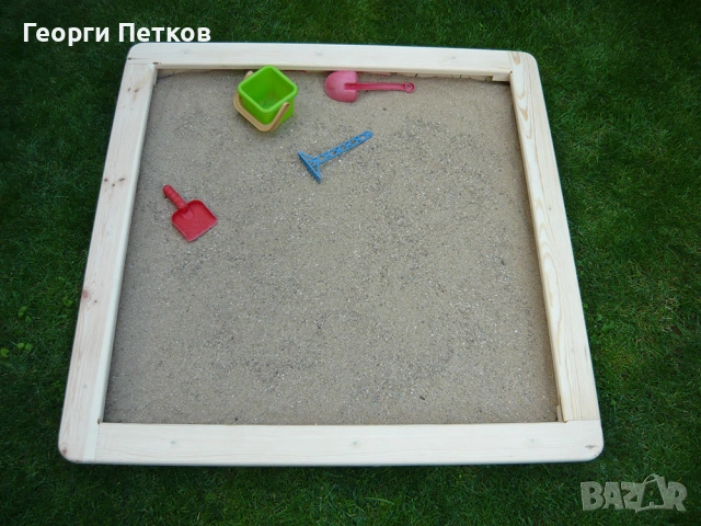 Пясъчник - 110х110х12см., без дъно, не лакиран - 36 €., снимка 2 - Други - 53562255