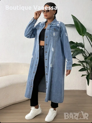 Дамско дънково яке 