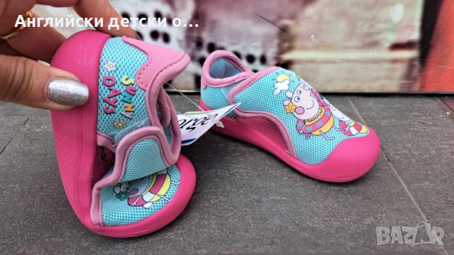 Английски детски кецки с Pepa Pig-George, снимка 4 - Детски пантофи - 51119315