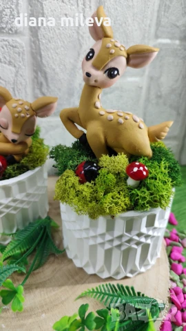 Аранжировка със Сърнички и скандинавски мъх!!, снимка 14 - Декорация за дома - 51308863