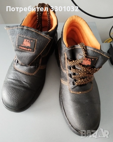 Работни обувки Forklift Safety boots, №45-46 /11/,тъмнокафява еко кожа