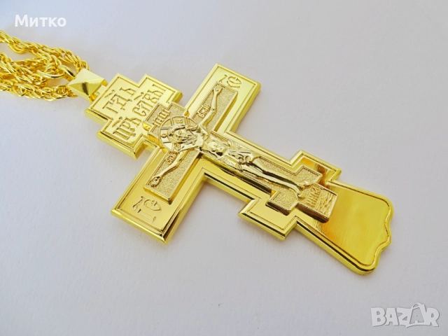 НОВ Свещенически, попски бронзов нагръден кръст 1, снимка 8 - Антикварни и старинни предмети - 51817791