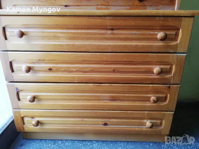 Комплект ракла шкаф с 5 чекмеджета и нощни шкафчета, снимка 3 - Шкафове - 50007285