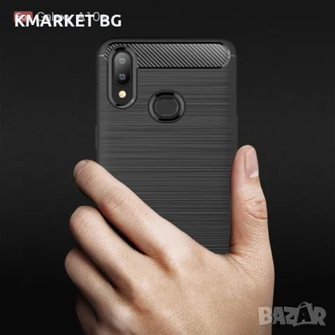 Samsung Galaxy A10s Удароустойчив Carbon Fiber Калъф и Протектор, снимка 6 - Калъфи, кейсове - 48569715