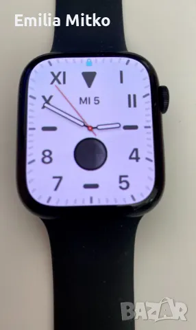 Apple Watch Series 7 45 мм алуминиев корпус със среднощна спортна каишка..Оригинална кутия, снимка 3 - Смарт гривни - 49380471