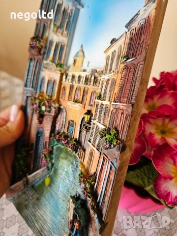 СТРАХОТЕН КОЛЕДЕН ПОДАРЪК! Релефни картини 13 на 24см със стойка, снимка 6 - Картини - 52522434