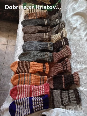 Ръчно плетени вълнени чорапи ном.36 до 47ном, снимка 7 - Други - 52054808