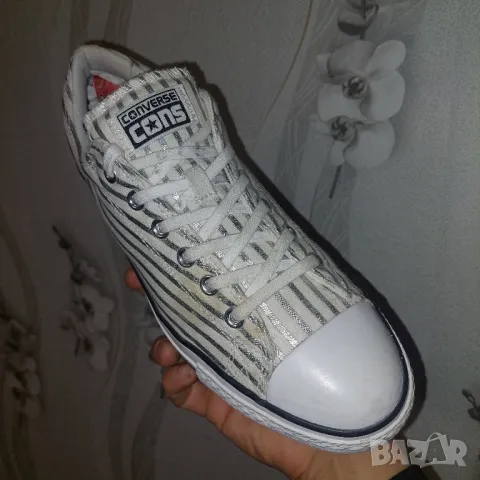 кецове / маратонки Converse Fragment Design x Chuck Taylor All Star Low 'Silver Stripe'  номер 44 ,5, снимка 13 - Кецове - 49061946