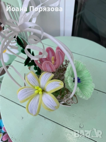 Ръчно изработен букет за всеки повод, снимка 18 - Изкуствени цветя - 54140239