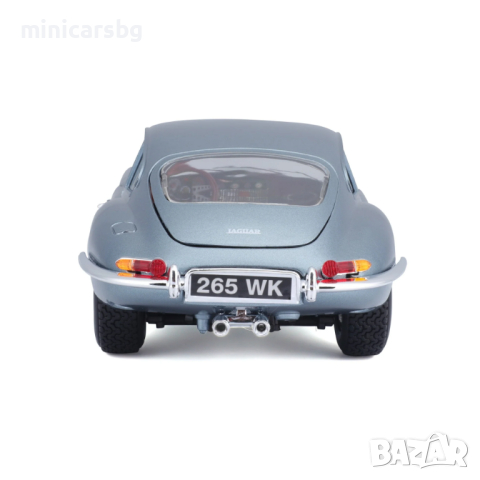 1:18 Метални колички: Jaguar "E" Coupe (1961) - Bburago, снимка 7 - Колекции - 44943163