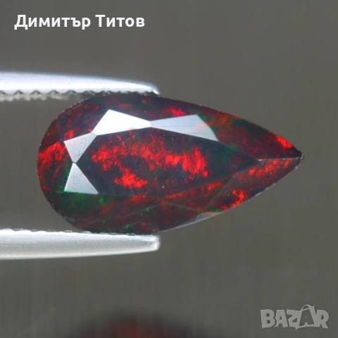 1.45кт Натурален Черен Опал