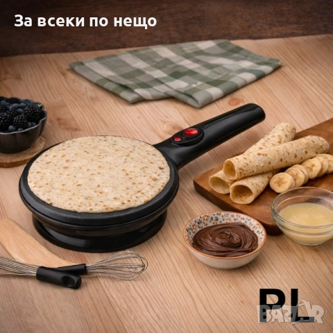 Уред за приготвяне на палачинки терморегулатор, Черен Код P2176, снимка 6 - Други - 54170117