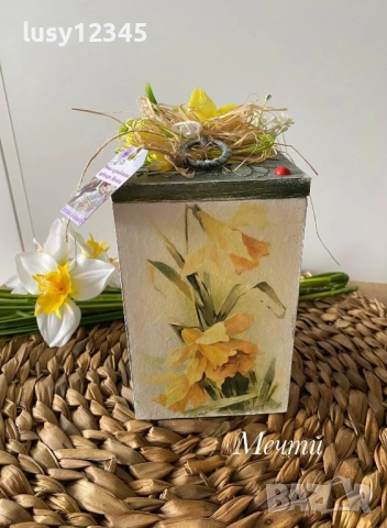 Кутия-Нарциси!, снимка 3 - Декорация за дома - 53046798