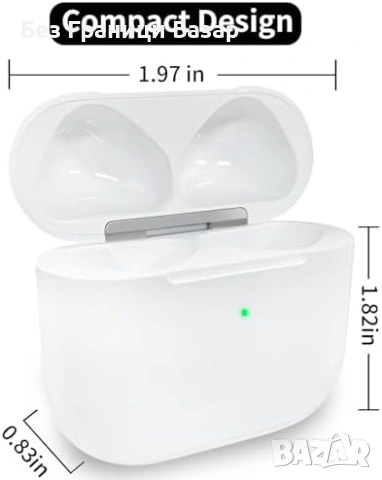 Нова AirPods 4 зарядна кутия USB-C + Qi безжично зареждане 680mAh, снимка 5 - Други - 53696677