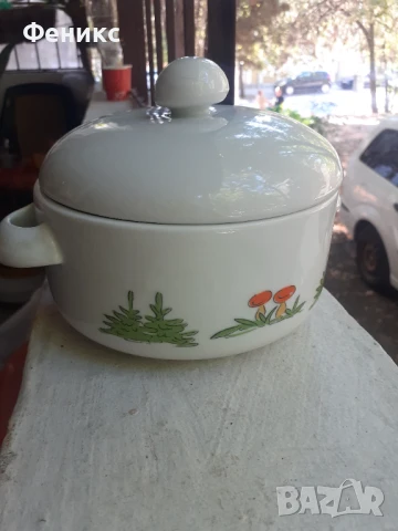 Стар малък детски супник - български порцелан, снимка 3 - Антикварни и старинни предмети - 51357786