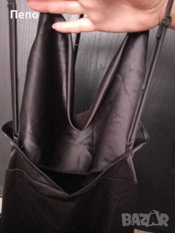 Сатенена рокля, снимка 3 - Рокли - 51794247