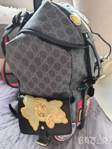 Раница Gucci GG Supreme Donald Duck Premium Quality G460029 черна , снимка 3 - Раници - 52917292