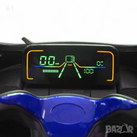 Електрическа триколка с покрив - Синя, снимка 4 - Мотоциклети и мототехника - 51339378