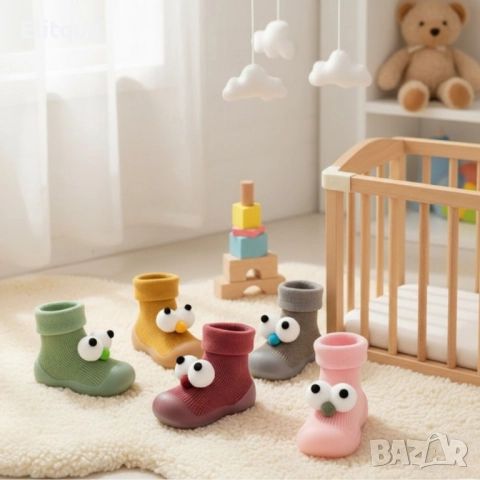 Детски есенни обувки с чорап и очички, различни номера и цветове W SHOE1, снимка 6 - Детски гуменки - 52787076