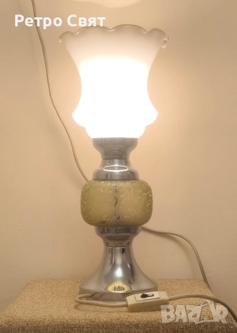Голяма настолна лампа , снимка 2 - Антикварни и старинни предмети - 54035707