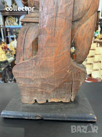 Стара индонезийска дървена скулптура. №8069, снимка 8 - Антикварни и старинни предмети - 54062088