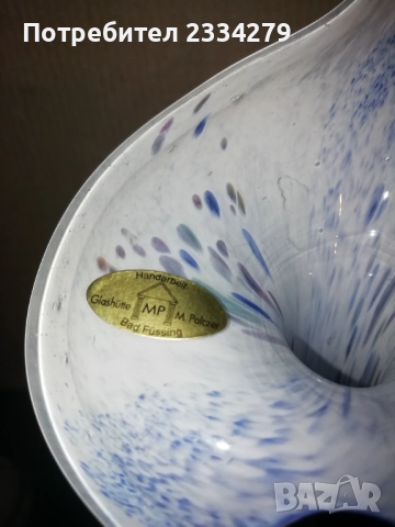 Старо духано стъклено изкуство, кристално цветно стъкло МУРАНО стил, ръчна изработка. , снимка 14 - Антикварни и старинни предмети - 52188078